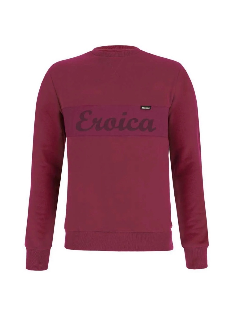 Rare Santini L’Eroica Men's Burgundy Crewneck Sweatshirt from Italy - Sz M (s/m)